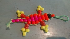 Lizard bead keychain