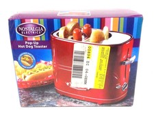 Nostalgia Electrics Retro Series Pop-Up Hot Dog and Bun Toaster HDT600RETRORED
