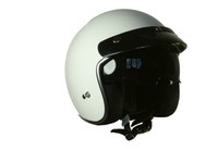 Jethelm Helm Motorradhelm Rollerhelm S M L XL XXL mit Sonnenblende weiß NEU