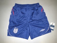 England Away Change Short Hose 07/09 Orig Umbro Gr S M neu