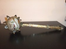 MACE BULAVA / Medieval Spiked Ball Flail / Morning Star Handmade Glass Ukrainian