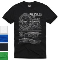 Enterprise T-Shirt Herren trek star roddenberry voyager nc1701d con dvd blu-ray
