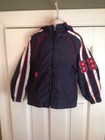 Tony Hawk Lined Zip Up Jacket Navy Blue Red Boys Toddler Size 4