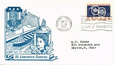 Dr Jim Stamps St Lawrence Seaway Fdc Canada Cover 1959