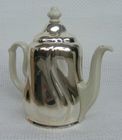 Sehr schöne alte Kaffeekanne, mit Isolierhaube, vermutlich nie benutzt