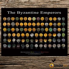 The Byzantine Emperors - Coin Wall Poster