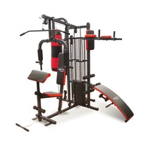 VitaliFit Kraftstation Trainingsbank Fitnessstation Hantelbank Boxsack Hantelset