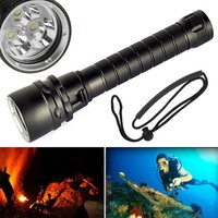 30W 7000LM 3X XM-L2 Tauchlampe Diving Fackel Flashlight Handlampe Torch bis 100M