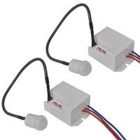 2x Mini Bewegungsmelder 360° Einbau Sensor 230V Unterputz für LED bis 800W PIR