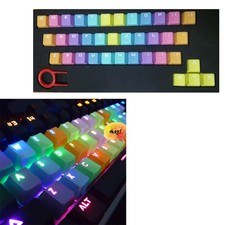 Sell Well Multicolor PBT 37keys Double Shot Backlit Keycap for Mechanic Keyboard