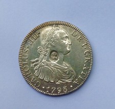 1793 George Iii Countermarked Bank Dollar
