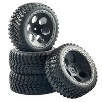 Buggy Reifen Felgenset Desert Fighter Felge schwarz 1:10 RC Car  partCore 321000