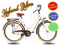 28" ZOLL DAMENFAHRRAD RETRO  CITYBIKE CITYRAD DAMENRAD CREME VINTAGE -20%..
