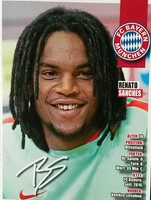 Renato Sanches Autogrammkarte AK im Portugal München Trikot Saison 2016/17 NEU!