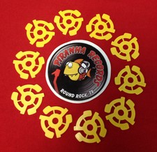 45RPM Vinyl 7" Record Snap-In Spider Adapters SET OF 10 Piranha Records