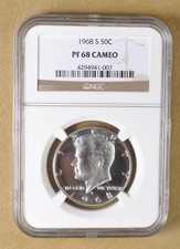 1968 S Silver Kennedy Half Dollar Pf 68 Cameo Ngc*
