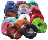 2/5M ECHTES RIND LEDER BAND SCHNUR KORDEL 3MM DIY