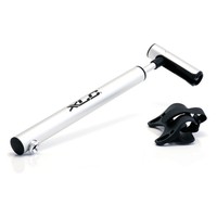 XLC PU-R01 Fahrrad Mini Luftpumpe Aluminium mit T-Griff und Halter Rennradventil