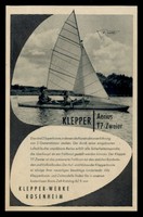 Werbung Reklame 1952 Klepper Aerius T7-Zweier Faltboot Klepper-Werke Rosenheim