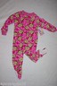 Toddler Baby Girls Pajamas BLANKET SLEEPER Pink MONKEY Zip Front 12 18 24 MO 3T
