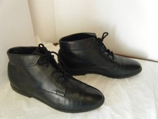 Danexx Vintage Granny Grunge Black Boots Size 7.5 M Women's