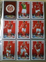 Match Attax 2012/13,kompl.Manschaft Mainz mit Wappen und Starspieler, guter Zust