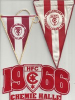 Wimpel/AUFNÄHER : HFC CHEMIE / CHEMIE HALLE / HALLESCHER FC