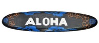 Surfboard zum Aufhängen Deko aus Holz Aloha Motiv Hawaii Surfbrett