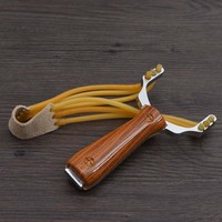 OUTDOOR SURVIVAL PROFI STAHL SCHLEUDER STEINSCHLEUDER HOLZ ZWILLE SPORTSCHLEUDER