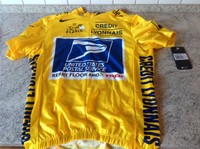 Nike Lance Armstrong yellow gelbes Podium Jersey Trikot US Postal Tour de France