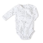 Aden and Anais Long Sleeve Kimono Body Suit - Night Sky Starburst - 9-12m