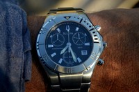 RARE BULOVA VINTAGE MASSIVE CHRONOGRAPH WATCH UHR, NEW OLD STOCK, WONDERFUL!