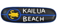 Surfboard 60cm Dekoration TIKI Kailua Beach Hawaii Südsee Surfbrett