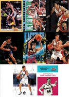 8x CHRISTIAN LAETTNER, Hawks - Hoops, Fleer, Platinum, Skybox, Upper Deck -
