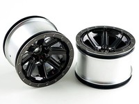 FAH301BC Kyosho Räder (2 Teile / Schwarz Verchromt) - Rage VE
