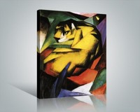 Franz Marc - Tiger Expressionismus Poster Leinwand-Druck Bild (50x40cm) #56270