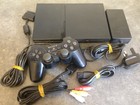 Sony PlayStation 2 PS2 Slim Black Games Console Complete Set-up All Tested 