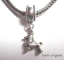 Poodle Dog Breed 925 Sterling Silver European Bead Charm ~lyniii