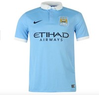 Nike Manchester City Heim Home Trikot 2015 2016 Blau Weiß alle Größen Neu