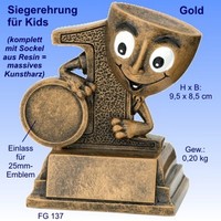 Pokalständer "Siegerehrung für Kids"-Gold inkl.Gravur nur 4,25 EUR