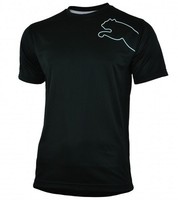 Puma Perma ESS Cat Tee Herren DRY CELL Sport Training Shirt T-Shirt Schwarz