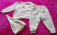 Infant Boy's 3 Piece Pajama Set......Size  6 - 9  months.......Yellow...