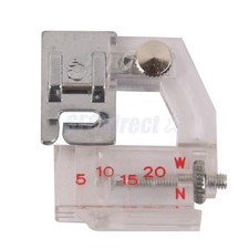 DOMESTIC SEWING MACHINE LOW SHANK BIAS BINDING ADJUSTABLE FOOT BINDER CLEAR