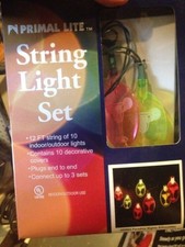 RV Martini Dangling String Light Set NEW With BONUS Party Lite Clips