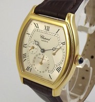 CHOPARD POWER RESERVE TONNEAU 750 ER 18KT GELBGOLD AUTOMATIK!