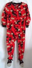 BOYS 24 MONTH HOT RED BROWN MOOSE & BEAVER COZY ZIP UP SLEEPER NWT ~ CARTERS