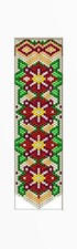 Christmas Poinsettia Bell Pull Beaded Banner Pattern
