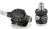 Cressi Atemregler Ellipse Black 1. Stufe MC5 DIN 300 bar
