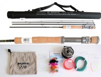 Shakespeare Sigma Travel Fly 7 mit Balzer 7/8 Rolle Fliegenschnur Backing usw.