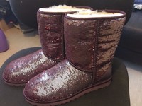 UGG Classic Short Sparkles Limited Edition Lammfell EU40 US9 UK7.5